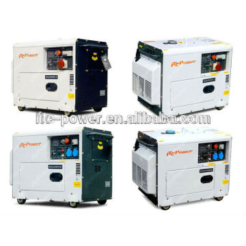 Dynamo diesel portable silencieux de 5 kW